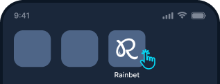 Step 4 - Add Rainbet to your home screen if needed Add Rainbet to your home screen if needed